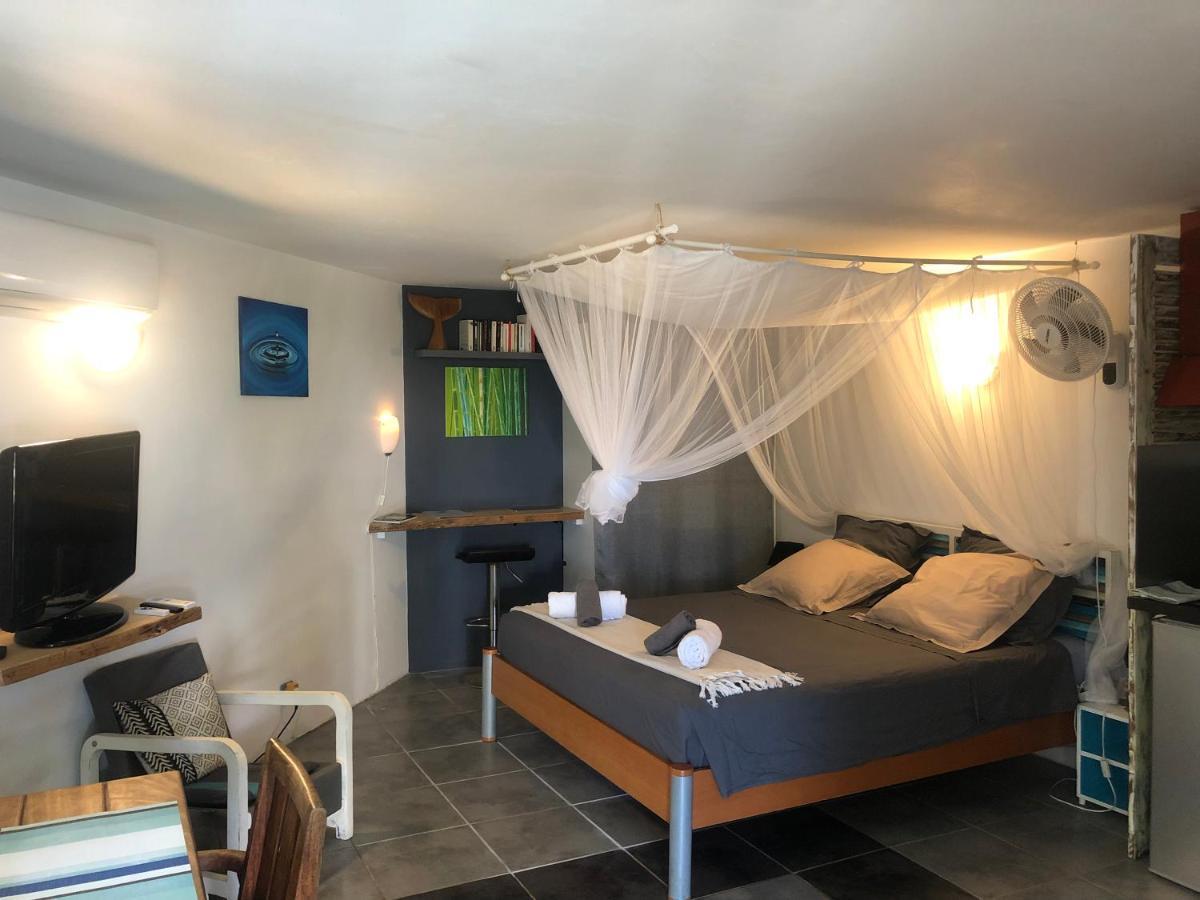 Studio Independant Dans Propriete Avec Piscine Et Wifi Lägenhet Saint-Gilles-les Bains Exteriör bild