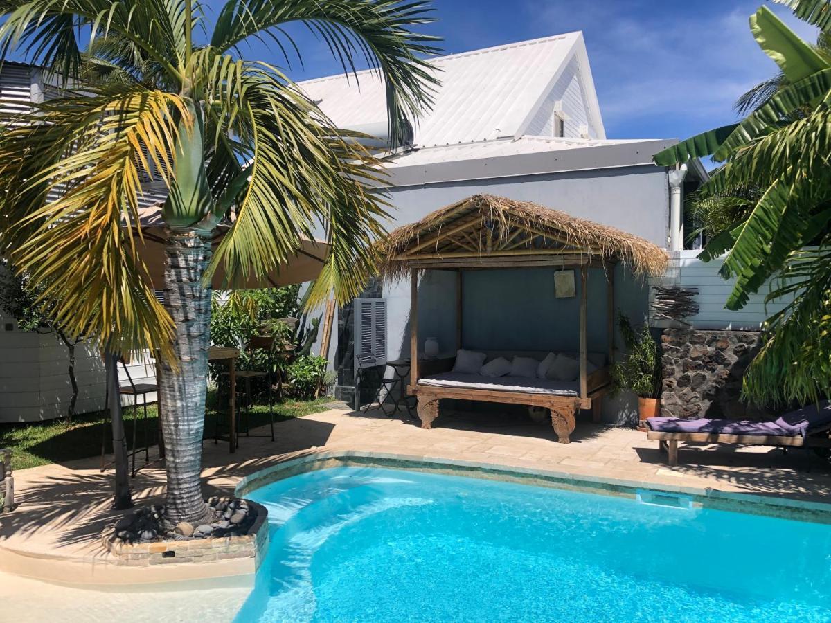 Studio Independant Dans Propriete Avec Piscine Et Wifi Lägenhet Saint-Gilles-les Bains Exteriör bild